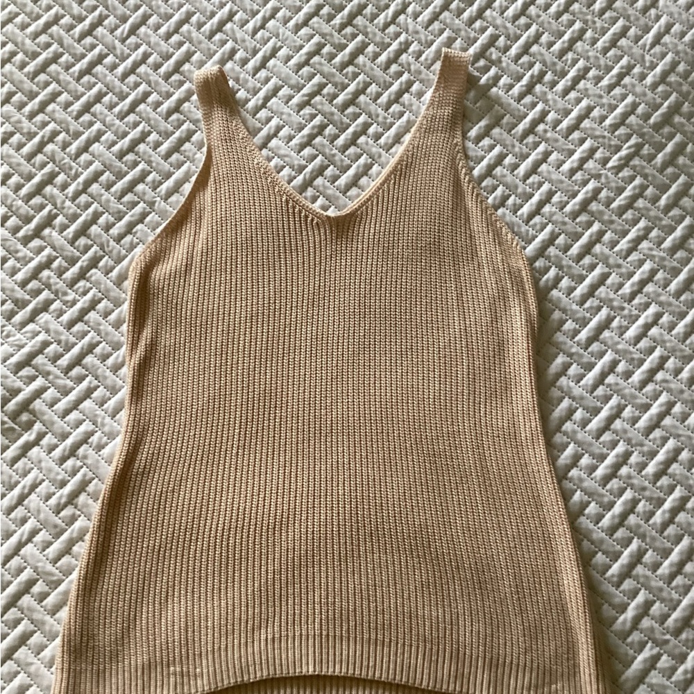 Amazon Tan Knit Tank Top
